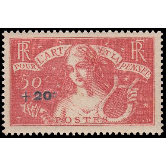 France Francia 329 1936 Pro intelectuales desempleados (sello de 1935) MNH