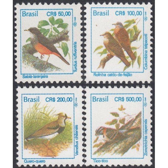 Brasil Brazil 2161/64 1994 Serie antigua pájaros Aves Birds MNH Brasil Brazil 2161/64 1994 Serie antigua pájaros Aves Birds MNH
