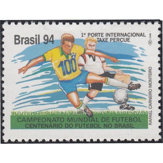 Brasil Brazil 2169 1994 100 Años de fútbol brasileño MNH