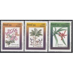 Brasil Brazil 2180/82 1994 Naturalista Karl Friedrich Flor Flower MNH Brasil Brazil 2180/82 1994 Naturalista Karl Friedrich Flor Flower MNH