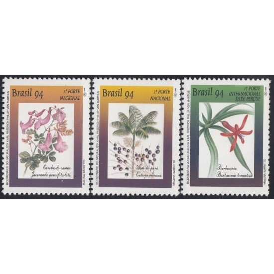 Brasil Brazil 2180/82 1994 Naturalista Karl Friedrich Flor Flower MNH Brasil Brazil 2180/82 1994 Naturalista Karl Friedrich Flor Flower MNH