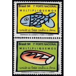Brasil Brazil 2189/90 1994 Campaña cntra la Hambruna y la Miseria MNH