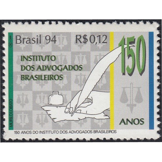 Brasil Brazil 2191 1994 150 Años del Instituto de abogados brasileños MNH Brasil Brazil 2191 1994 150 Años del Instituto de abogados brasileños MNH