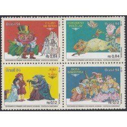 Brasil Brazil 2207/10 1994 100 Años de la 1ra edición de libros para niños MNH