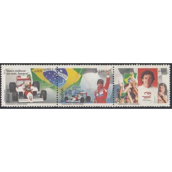Brasil Brazil 2211/13 1994 Homenaje a Ayrton Senna MNH Brasil Brazil 2211/13 1994 Homenaje a Ayrton Senna MNH