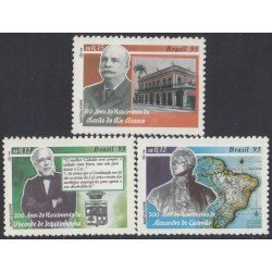 Brasil Brazil 2225/27 1995 Varios aniversarios de nacimiento MNH