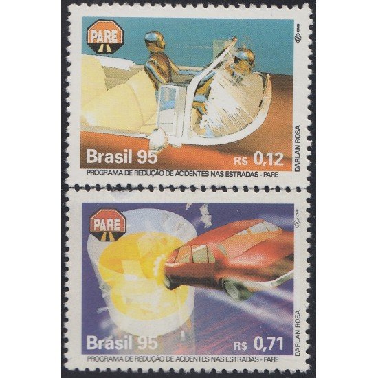 Brasil Brazil 2240/41 1995 Programa para la disminución de accidentes en la ruta MNH Brasil Brazil 2240/41 1995 Programa para la disminución de accidentes en la ruta MNH