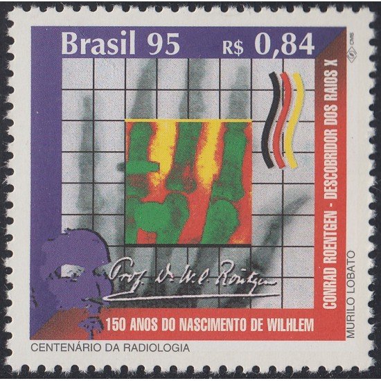 Brasil Brazil 2248 1995 100 Años de descubrimiento de Rayos X MNH Brasil Brazil 2248 1995 100 Años de descubrimiento de Rayos X MNH