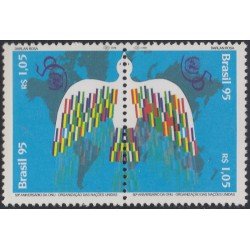 Brasil Brazil 2252/53 1995 50 Aniversario de las Naciones Unidas MNH