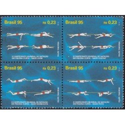 Brasil Brazil 2258/61 1995 II Campeonato del mundo de natación MNH