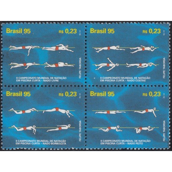 Brasil Brazil 2258/61 1995 II Campeonato del mundo de natación MNH Brasil Brazil 2258/61 1995 II Campeonato del mundo de natación MNH