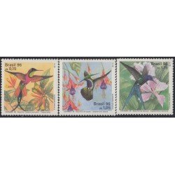 Brasil Brazil 2278/80 1996 Espamer 96 Preservación de la fauna Colibris MNH Brasil Brazil 2278/80 1996 Espamer 96 Preservación de la fauna Colibris MNH