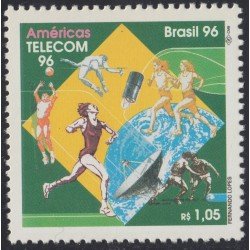 Brasil Brazil 2285 1996 100 Américas Telecom 96 MNH Brasil Brazil 2285 1996 100 Américas Telecom 96 MNH