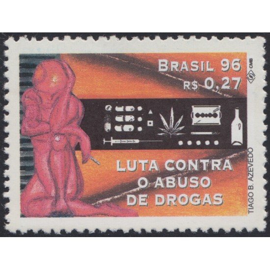 Brasil Brazil 2286 1996 Lucha contra el abuso de drogas MNH Brasil Brazil 2286 1996 Lucha contra el abuso de drogas MNH