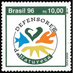 Brasil Brazil 2298 1996 Defensores de la naturaleza MNH Brasil Brazil 2298 1996 Defensores de la naturaleza MNH