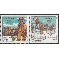 Brasil Brazil 2299/00 1996 América UPAEP Costumbre típicas MNH Brasil Brazil 2299/00 1996 América UPAEP Costumbre típicas MNH