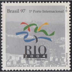 Brasil Brazil 2308 1997 Candidatura de Río de Janeiro a los 28º Juegos olímpicos MNH Brasil Brazil 2308 1997 Candidatura de Río de Janeiro a los 28º Juegos olímpicos MNH