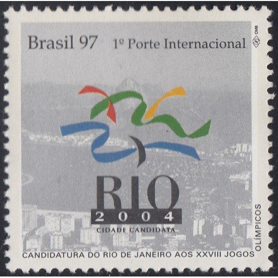 Brasil Brazil 2308 1997 Candidatura de Río de Janeiro a los 28º Juegos olímpicos MNH Brasil Brazil 2308 1997 Candidatura de Río de Janeiro a los 28º Juegos olímpicos MNH