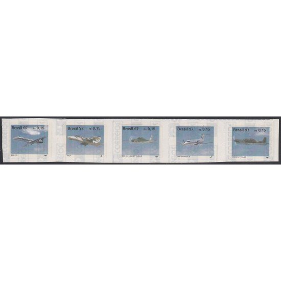 Brasil Brazil 2310/14 1996 Serie Antigua Aviones Brasileños MNH
