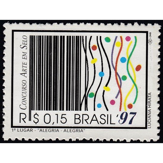 Brasil Brazil 2316A 1997 Concurso el arte en timbre MNH