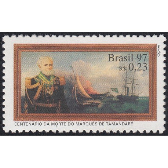 Brasil Brazil 2316 1997 Centenario de la muerte del Marqués de Tamandaré MNH Brasil Brazil 2316 1997 Centenario de la muerte del Marqués de Tamandaré MNH