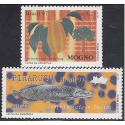 Brasil Brazil 2328/29 1997 Flora y Fauna Amazona MNH Brasil Brazil 2328/29 1997 Flora y Fauna Amazona MNH