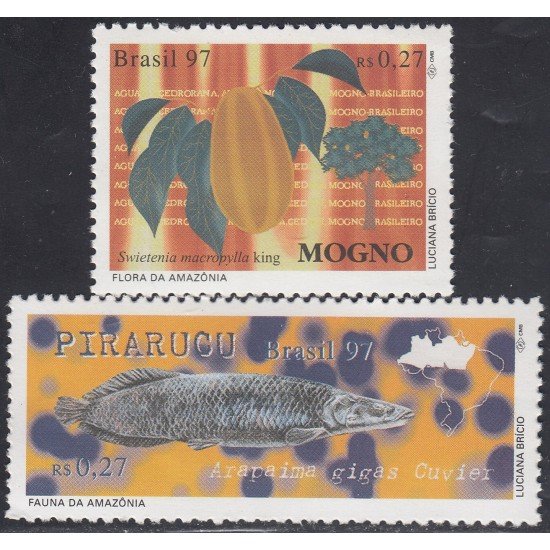 Brasil Brazil 2328/29 1997 Flora y Fauna Amazona MNH Brasil Brazil 2328/29 1997 Flora y Fauna Amazona MNH