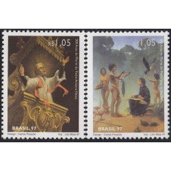 Brasil Brazil 2330/31 1997 Muertes de Antonio Vieira y Padre José de Anchieta MNH Brasil Brazil 2330/31 1997 Muertes de Antonio Vieira y Padre José de Anchieta MNH