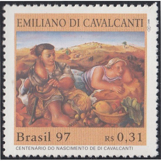 Brasil Brazil 2335 1997 Centenario del nacimiento del pintor Emiliano di Cavalcanti MNH Brasil Brazil 2335 1997 Centenario del nacimiento del pintor Emiliano di Cavalcanti MNH