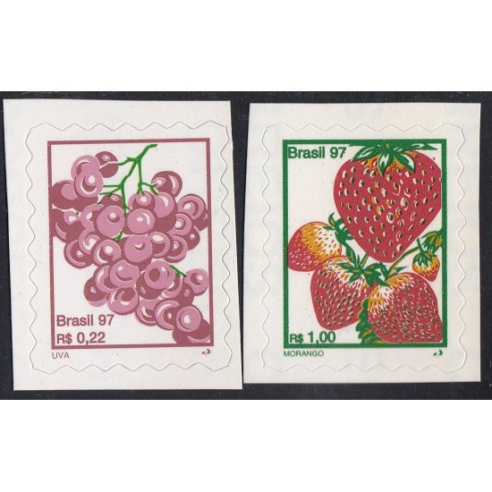 Brasil Brazil 2361/62 1997 Serie Antigua Frutas Fruits MNH Brasil Brazil 2361/62 1997 Serie Antigua Frutas Fruits MNH