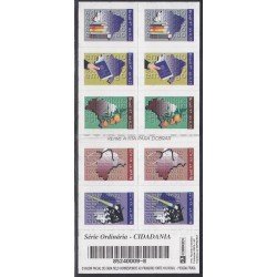 Brasil Brazil 2366/70a 1997 Serie Antigua La ciudadanía  Carnet MNH