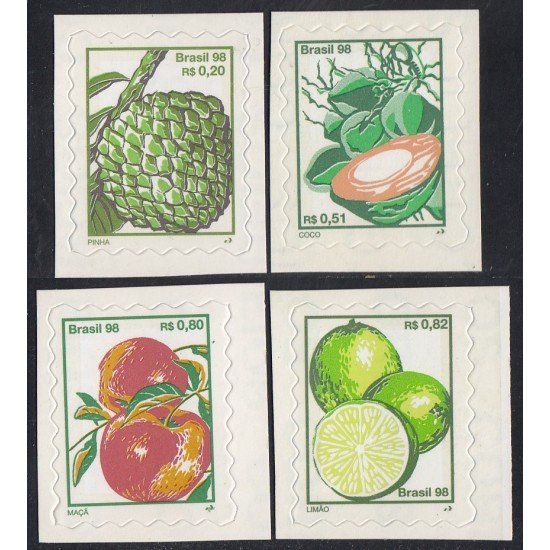 Brasil Brazil 2371/74 1998 Serie Antigua Frutas Fruits MNH