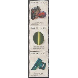 Brasil Brazil 2375/77 1998 Piedras preciosas Gemas MNH