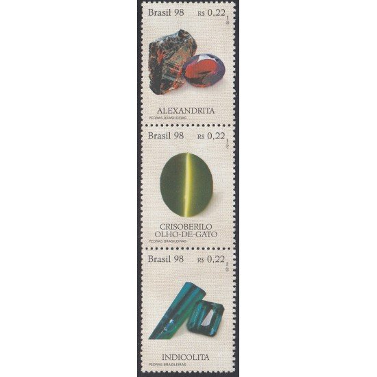 Brasil Brazil 2375/77 1998 Piedras preciosas Gemas MNH