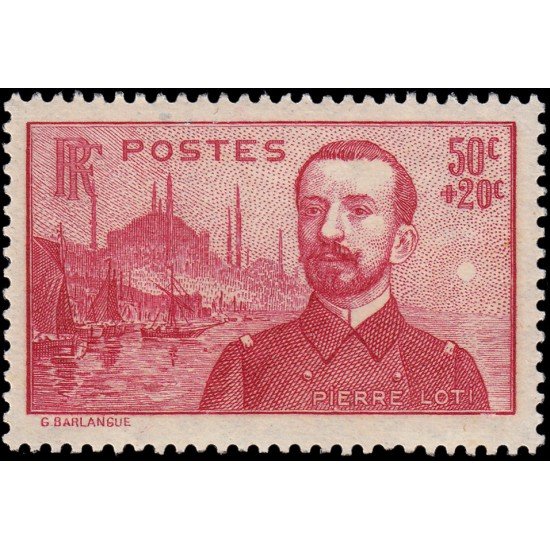 France Francia 353 1937 Monumento a Pierre Loti MNH