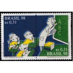 Brasil Brazil 2383/84 1998 Programa para la promoción de la Educación MNH