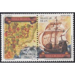 Brasil Brazil 2386/87 1998 500 Años del descubrimiento de Brasil MNH