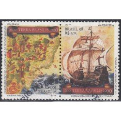 Brasil Brazil 2386/87 1998 500 Años del descubrimiento de Brasil Usado