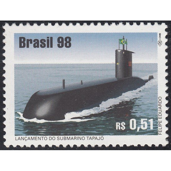 Brasil Brazil 2399 1998 Lanzamiento del submarino Tapajos MNH Brasil Brazil 2399 1998 Lanzamiento del submarino Tapajos MNH