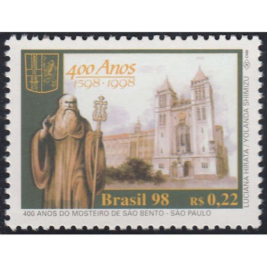 Brasil Brazil 2449 1998 400 años del Monasterio San Benito MNH