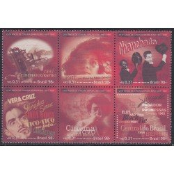 Brasil Brazil 2452/57 1998 Centenario del cine brasileño MNH