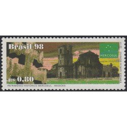 Brasil Brazil 2465 1998 Patrimonio Histórico Mercosul Misiones MNH