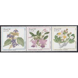 Brasil Brazil 2478/80 1998 Flowers flores del cerrado MNH