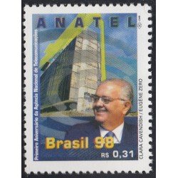 Brasil Brazil 2485 1998 1er Aniversario de la Agencia Nacional de Telecomunicaciones ANATEL MNH
