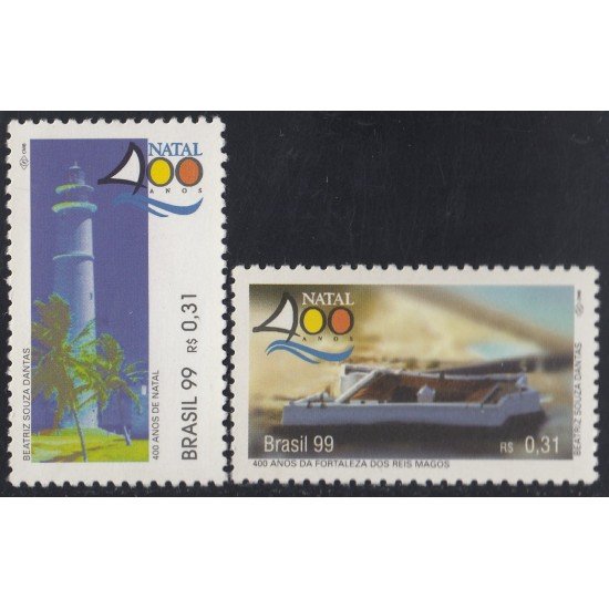 Brasil Brazil 2488/89 1999 400 Aniversario de Natal MNH