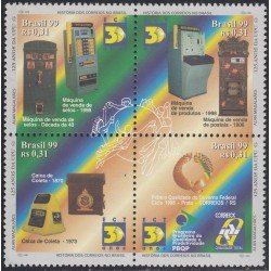 Brasil Brazil 2501/04 1999 125 Aniversario de la UPU y 30 Aniversario de la ECT MNH Brasil Brazil 2501/04 1999 125 Aniversario de la UPU y 30 Aniversario de la ECT MNH
