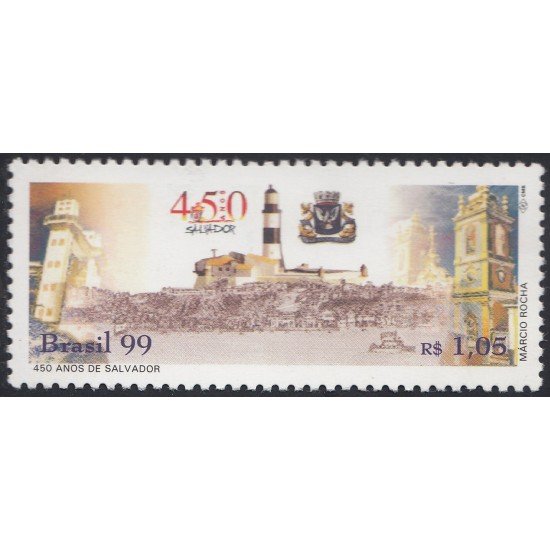 Brasil Brazil 2505 1999 450 Aniversario de la Villa de Salvador MNH