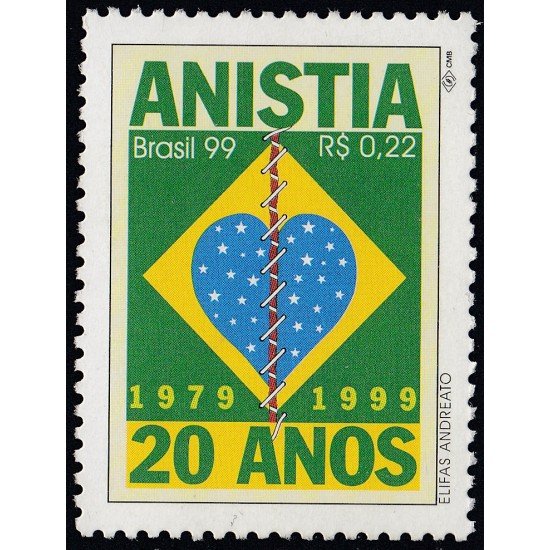 Brasil Brazil 2516 1999 20 Años de política de amnistía MNH Brasil Brazil 2516 1999 20 Años de política de amnistía MNH