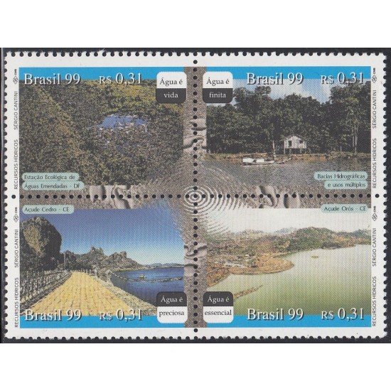 Brasil Brazil 2529/32 1999 Recursos de agua MNH Brasil Brazil 2529/32 1999 Recursos de agua MNH