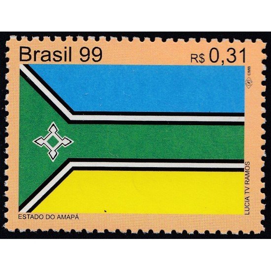 Brasil Brazil 2533 1999 Bandera del Estado de Amapa MNH Brasil Brazil 2533 1999 Bandera del Estado de Amapa MNH